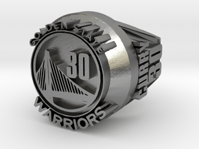 Curry 30  championship ring in Natural Silver