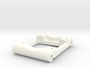 NIX41261 - Losi rear arm mount (0.5deg / 2deg)  in White Processed Versatile Plastic