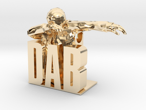 DAB-man Pendant in 14K Yellow Gold