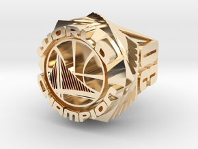 Curry Championship Ring  in 14k Gold Plated Brass
