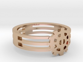 [The 100] Heda Forehead Piece Ring (US Size 6.5) in 14k Rose Gold Plated Brass