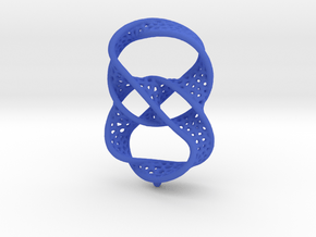 Infinity rings pendant (earrings) in Blue Processed Versatile Plastic