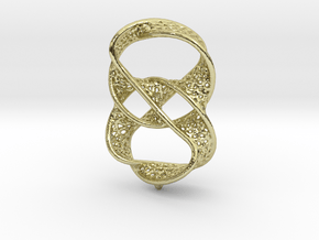 Infinity rings pendant (earrings) in 18k Gold Plated Brass