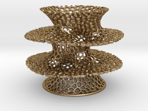 Voronoi Costa Vase in Polished Gold Steel