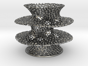 Voronoi Costa Vase in Polished Silver