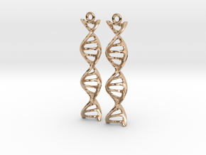 DNA Earrings in 14k Rose Gold