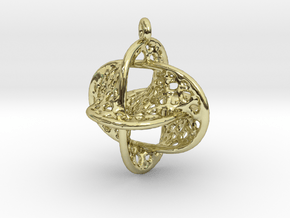 Voronoi Borromean Pendant (Earrings) in 18k Gold