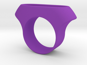 Box for Pillbox Ring - size 10 in Purple Processed Versatile Plastic