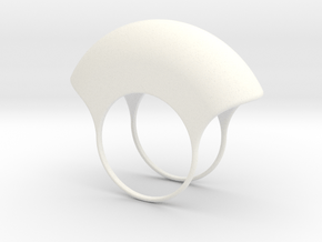 Lid for Pillbox Ring - size 10 in White Processed Versatile Plastic
