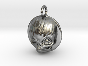 Sam Trick 'r Treat Halloween Pendant in Polished Silver