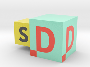 LogoSD in Glossy Full Color Sandstone