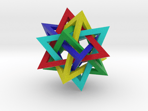 Tetrahedron 5 Compound, colored in Full Color Sandstone