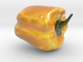 The Yellow Pepper in Glossy Full Color Sandstone