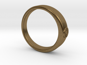 Ø0.707 inch/Ø17.97 mm Tree Of Life Ring  in Natural Bronze