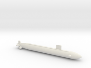 Los Angeles class SSN (688i), Full Hull, 1/1800 in White Natural Versatile Plastic