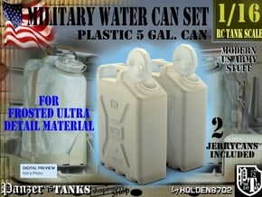 1-16 Military Water Can FUD SET1 in Smooth Fine Detail Plastic
