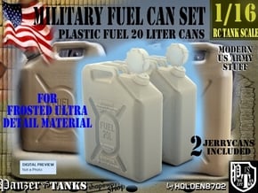 1-16 Military FUEL Can FUD SET1 in Tan Fine Detail Plastic