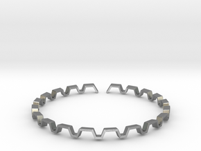 BETTER HALF Bracelet, Medium Size d=65mm in Natural Silver: Small