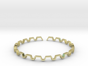 BETTER HALF Bracelet, Medium Size d=65mm in 18k Gold Plated Brass: Medium