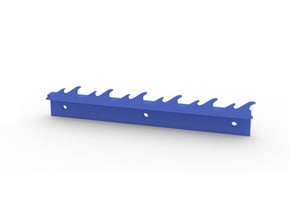 Hanger "Wave" in Blue Processed Versatile Plastic