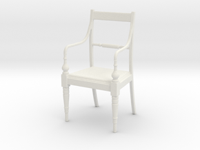 Chair With Arms in White Natural Versatile Plastic