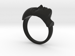 Ring of Cydonia in Black Natural Versatile Plastic