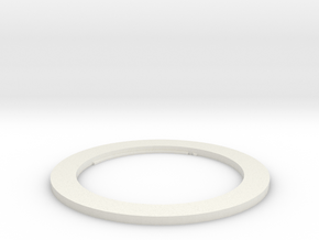 58mm Adapter Ring in White Natural Versatile Plastic
