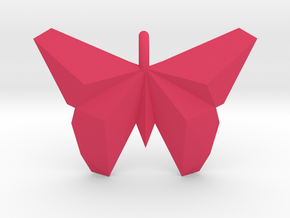 Origami Butterfly in Pink Processed Versatile Plastic