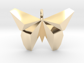 Origami Butterfly in 14K Yellow Gold