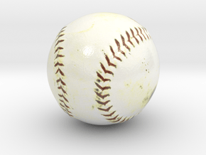 The Baseball-mini-ver.2.0 in Glossy Full Color Sandstone
