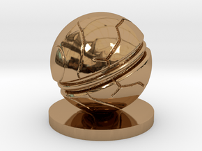 Slaughterball Large (15mm) in Polished Brass