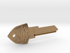 Zelda Shield House Key Blank - KW11/97 in Natural Brass