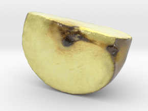The Pear-Quarter-mini in Glossy Full Color Sandstone