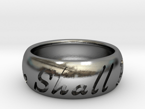 This Too Shall Pass ring size 12 in Polished Silver