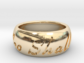 This Too Shall Pass ring size 8.5 in 14K Yellow Gold
