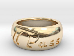 This Too Shall Pass ring size 7 in 14K Yellow Gold