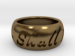 This Too Shall Pass Size 5.75 in Polished Bronze