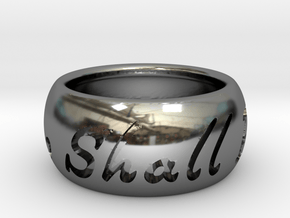 This Too Shall Pass Size 5.75 in Fine Detail Polished Silver