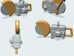 Concrete (Disk) Cutting Saw 2pk 1-64 Scale in Tan Fine Detail Plastic