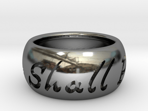 This Too Shall Pass ring size 5 in Fine Detail Polished Silver