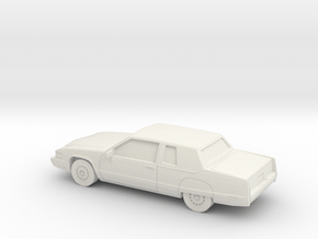 1/87 1991 Cadillac Fleetwood Coupe in White Natural Versatile Plastic