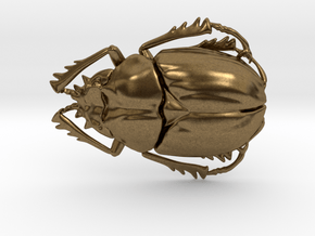 Scarab Beetle in Natural Bronze