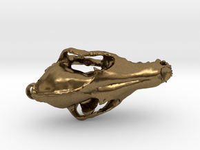 Fox Skull - 27mm in Natural Bronze