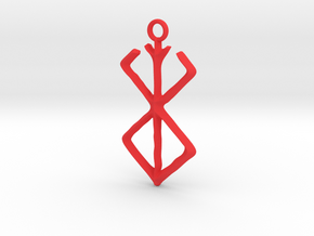 Mark Of Sacrifice Keychain in Red Processed Versatile Plastic