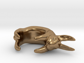 Bunny Ring in Natural Brass