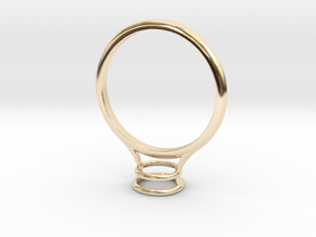 Bezel Ring- Circular in 14K Yellow Gold