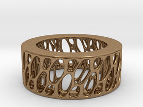 Framework Ring- Intrincate Smooth Simple in Natural Brass
