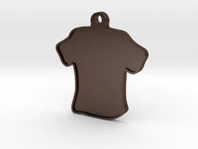 Keychain- Shirt in Polished Bronze Steel