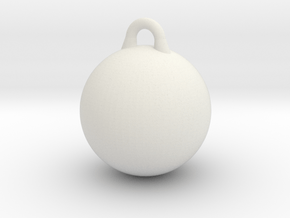 Smooth Wrecking Ball for Bruder Crane Toy in White Natural Versatile Plastic