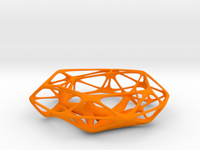 Thickened wireframe bangle in Orange Processed Versatile Plastic